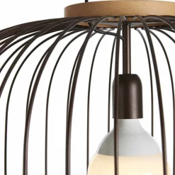 Viadurini Lighting Designer Pendelleuchten-Moderne Pendelleuchte aus Stahl 48x H40x L.cavo100 cm Beren