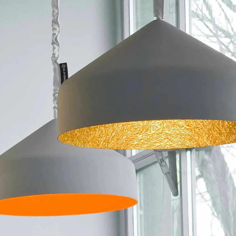 In-es.artdesign Moderne Pendelleuchten-Moderne Pendelleuchte Cyrcus Painted Zement