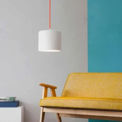 In-es.artdesign Moderne Pendelleuchten-Moderne Pendelleuchte Candle 2 aus farbigem Laprene