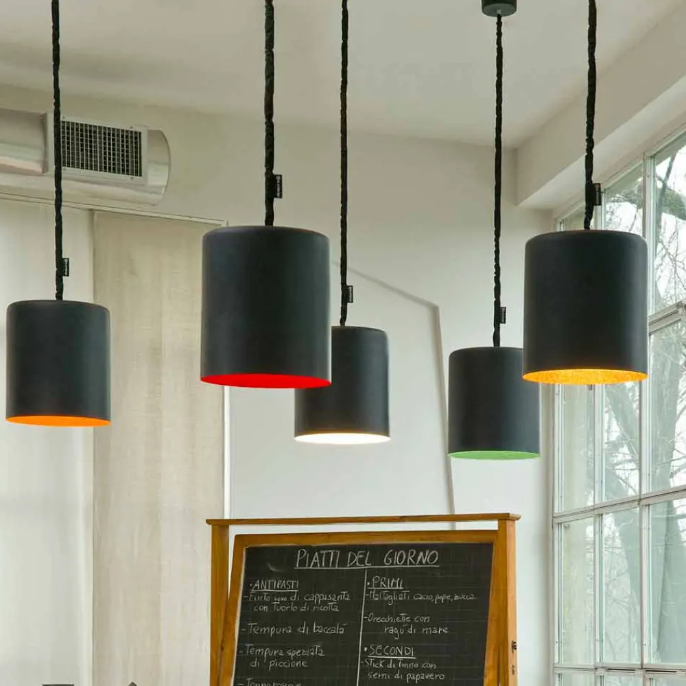 In-es.artdesign Moderne Pendelleuchten-Moderne Pendelleuchte Bin Resin Blackboard