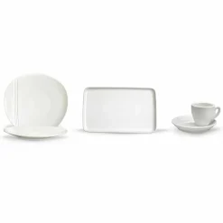 Viadurini Kitchen Teller Set-Moderne Porzellan Aperitif Gerichte Set 36 Stück - Nalah