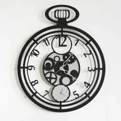 Viadurini Time Design Wanduhren-Moderne runde Wanduhr aus farbigem Eisen Made in Italy - Ciliegino