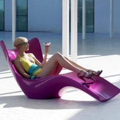 Vondom Sonnenliegen-Moderne Sonnenliege aus Polyethylen, Surf by , 2 Stücke