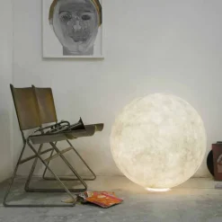 In-es.artdesign Moderne Tischlampen-Moderne sphärische Tischleuchte Floor Moon-Nebel