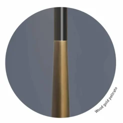 Viadurini Lighting Moderne Tischlampen-Moderne Tischlampe aus Metall, Holz und Organza Made in Italy - Boom