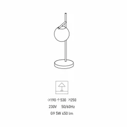 Viadurini Lighting Moderne Tischlampen-Moderne Tischlampe aus Messing und Glas Made in Italy - Carima