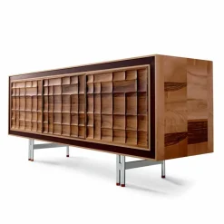 Viadurini Living Anrichte-Moderne 3-türige Anrichte aus Massivholz Design Anna