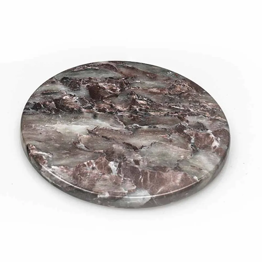 Viadurini Kitchen Küchenzubehör-Moderne Untersetzer aus farbigem Marmor Made in Italy, 2 Stück - Nessa