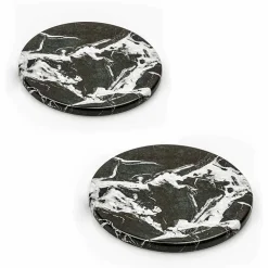Viadurini Kitchen Küchenzubehör-Moderne Untersetzer aus farbigem Marmor Made in Italy, 2 Stück - Nessa