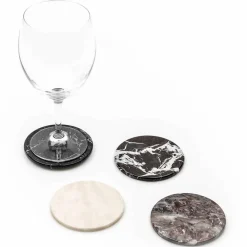 Viadurini Kitchen Küchenzubehör-Moderne Untersetzer aus farbigem Marmor Made in Italy, 2 Stück - Nessa