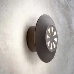 Aldo Bernardi Garten-Wandlampen-moderne Wandleuchte aus Kupfer made in Italy – Pasdedeux