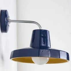 Toscot Vintage Wandleuchten-Moderne Wandleuchte aus toskanischer Majolika und Messing, Rossi -