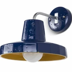 Toscot Vintage Wandleuchten-Moderne Wandleuchte aus toskanischer Majolika und Messing, Rossi -