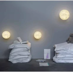 In-es.artdesign Moderne Wandleuchten-Moderne Wandleuchte A. Moon in Nebulite