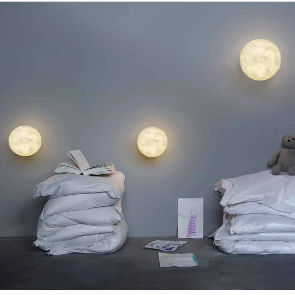 In-es.artdesign Moderne Wandleuchten-Moderne Wandleuchte A. Moon in Nebulite