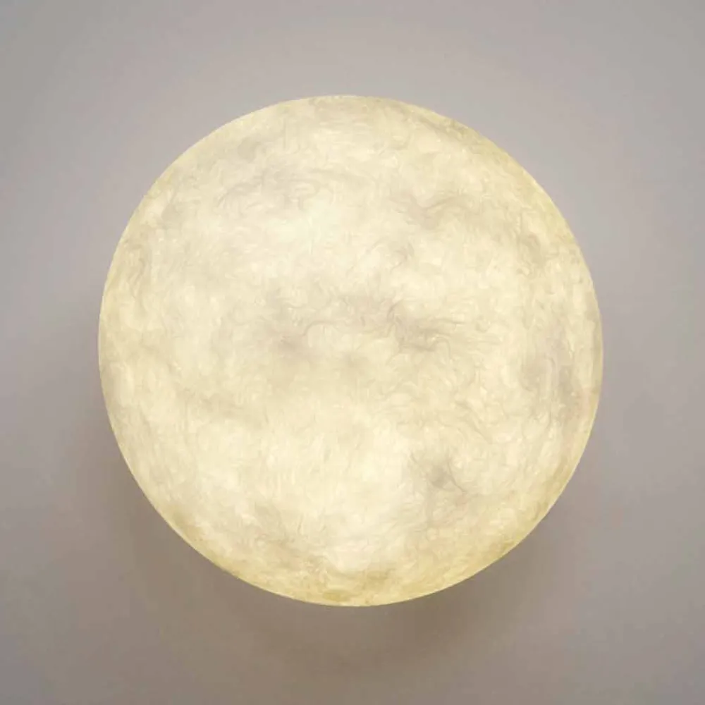 In-es.artdesign Moderne Wandleuchten-Moderne Wandleuchte A. Moon in Nebulite