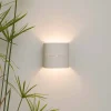 In-es.artdesign Moderne Wandleuchten-Moderne zweifarbige Wandlampe aus Nebulite Punto Luce Design