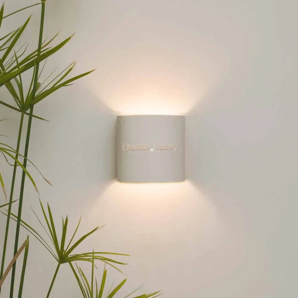 In-es.artdesign Moderne Wandleuchten-Moderne zweifarbige Wandlampe aus Nebulite Punto Luce Design