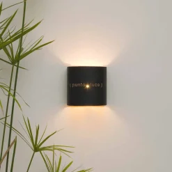 In-es.artdesign Moderne Wandleuchten-Moderne zweifarbige Wandlampe aus Nebulite Punto Luce Design