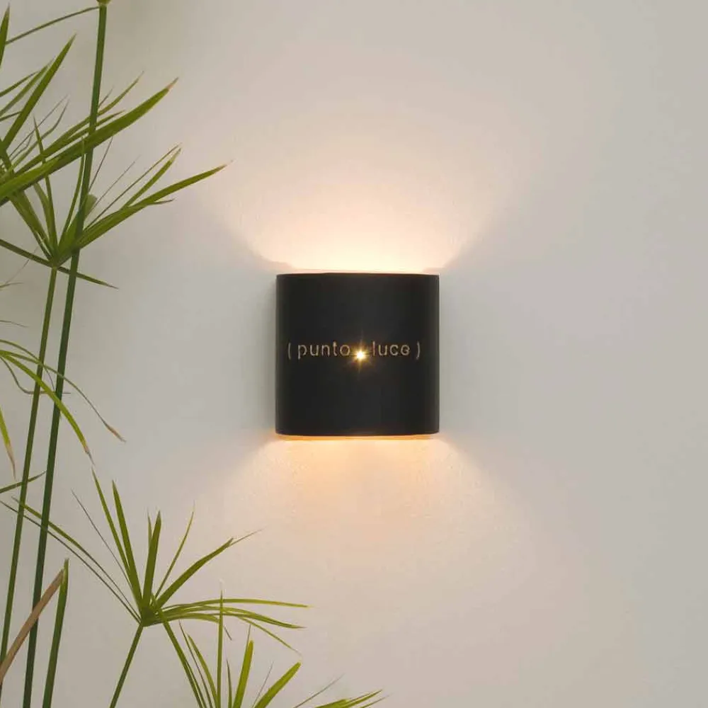 In-es.artdesign Moderne Wandleuchten-Moderne zweifarbige Wandlampe aus Nebulite Punto Luce Design