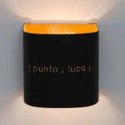 In-es.artdesign Moderne Wandleuchten-Moderne zweifarbige Wandlampe aus Nebulite Punto Luce Design