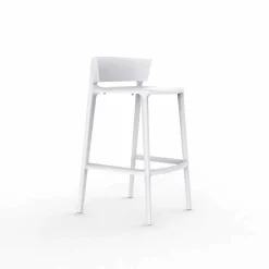 Vondom Outdoor Hocker-Moderner Außenhocker Africa aus Polypropylen mit Glasfaser, 4 Stück