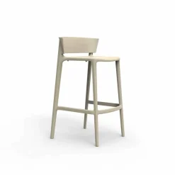 Vondom Outdoor Hocker-Moderner Außenhocker Africa aus Polypropylen mit Glasfaser, 4 Stück