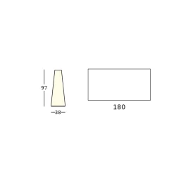 Viadurini in the Garden Lichtmöbel|Gartentische Fest-Moderner Außenleuchttisch mit LED-Lichtbasis Made in Italy - Forlina