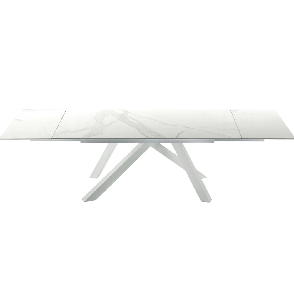 Viadurini Living Ausziehbare Esstische-Moderner ausziehbarer Tisch bis 278 cm aus Keramik, hergestellt in Italien – Settimmio