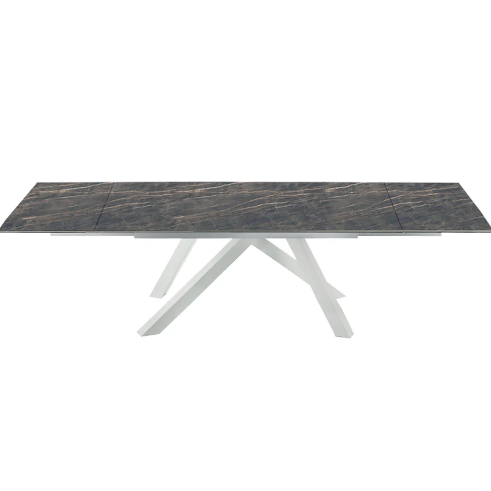 Viadurini Living Ausziehbare Esstische-Moderner ausziehbarer Tisch bis 278 cm aus Keramik, hergestellt in Italien – Settimmio