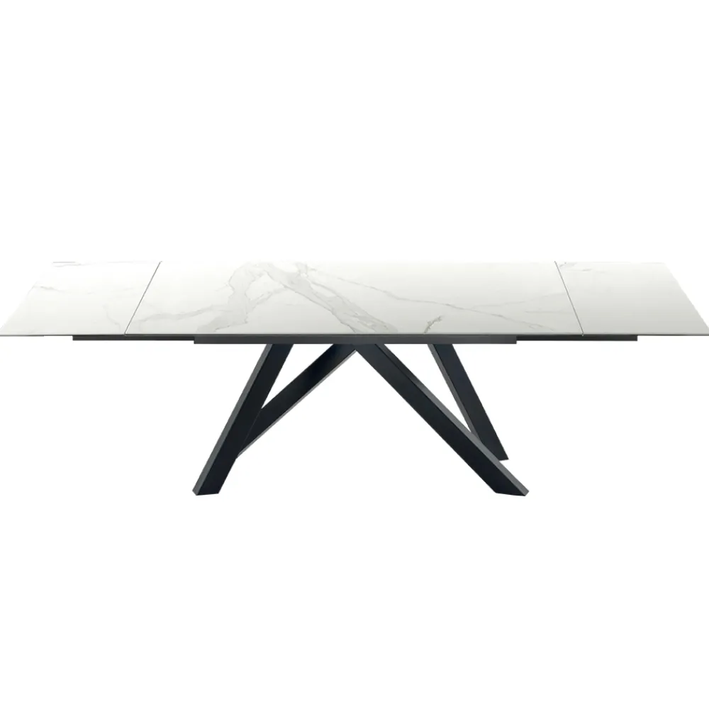 Viadurini Living Ausziehbare Esstische-Moderner ausziehbarer Tisch bis 278 cm aus Keramik, hergestellt in Italien – Settimmio