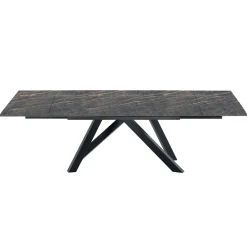 Viadurini Living Ausziehbare Esstische-Moderner ausziehbarer Tisch bis 278 cm aus Keramik, hergestellt in Italien – Settimmio