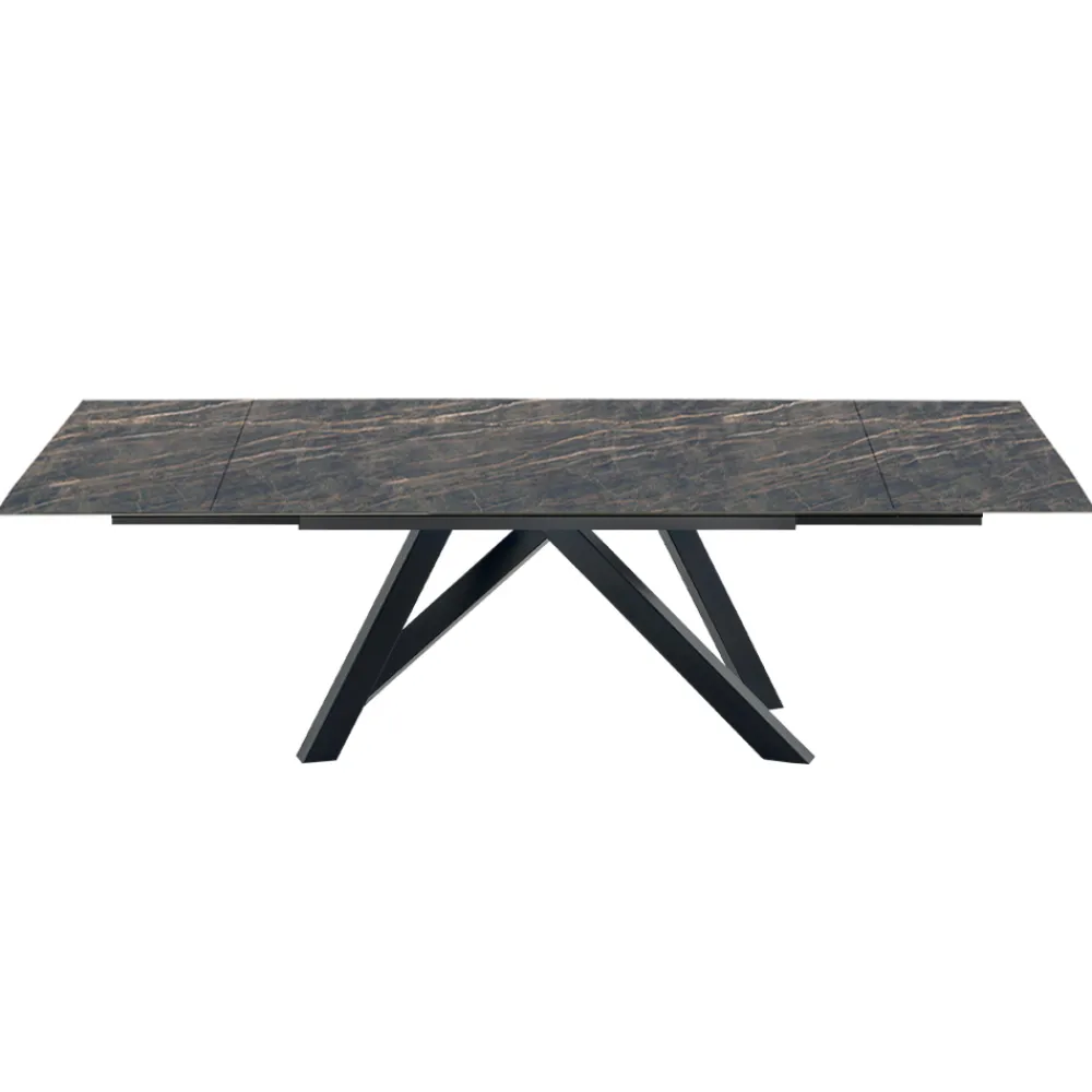 Viadurini Living Ausziehbare Esstische-Moderner ausziehbarer Tisch bis 278 cm aus Keramik, hergestellt in Italien – Settimmio