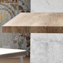 Viadurini Living Ausziehbare Esstische-Moderner ausziehbarer Tisch aus Melaminholz, hergestellt in Italien, Wilmer