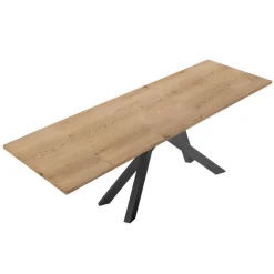 Viadurini Living Ausziehbare Esstische-Moderner ausziehbarer Tisch mit laminierter Holzplatte, hergestellt in Italien – Settimmio