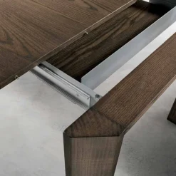 Viadurini Living Esstische Nach Mass|Ausziehbare Esstische-Moderner ausziehbarer Tisch mit trapezförmigen Beinen aus Eschenholz, Parre