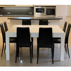 Viadurini Living Esstische Nach Mass|Ausziehbare Esstische-Moderner Ausziehtisch aus massivem Eichenholz, 160x160cm, Jacob