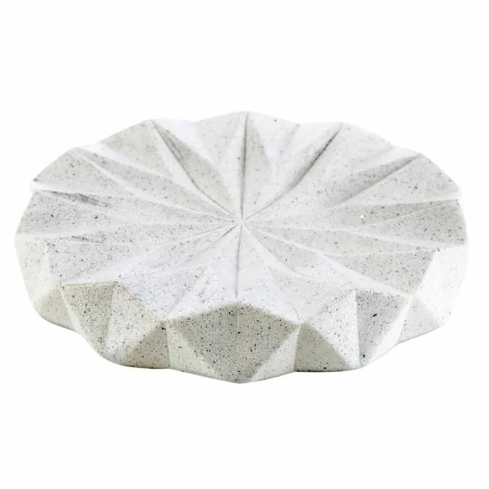 Viadurini Bathroom Badzubehör-Moderner Badezimmerzubehörsatz hergestellt mit weißem Harz Levice