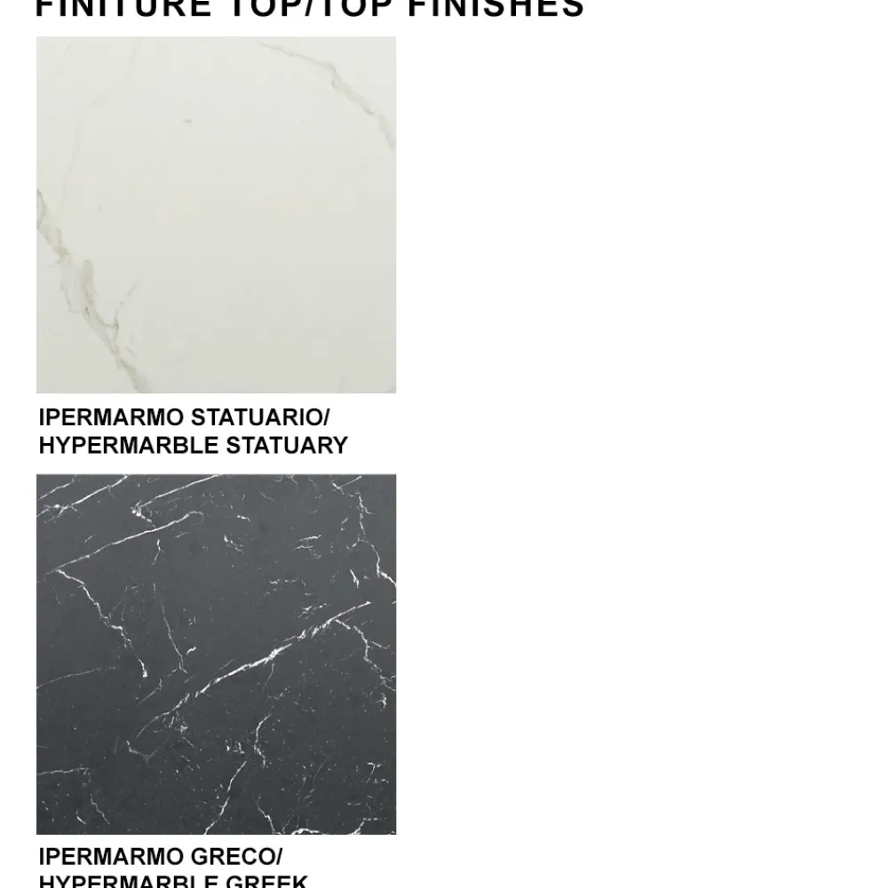 Viadurini Living Esstische-Moderner Barrel-Tisch aus Keramik und roségoldenem Stahl, hergestellt in Italien – Settimmio