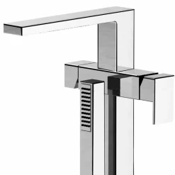 Viadurini Taps Badewannearmaturen-Moderner Bodenbademischer Made in Italy - Pirio