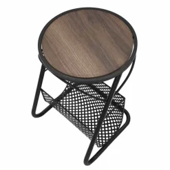 Viadurini Living Moderne Couchtische-Moderner Couchtisch für Wohnzimmer Zeitungshalter aus MDF und Eisen - Trevor