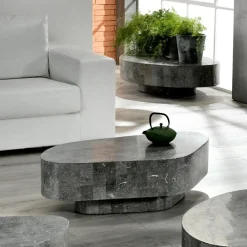 Viadurini Living Couchtische Aus Stein-Moderner Couchtisch in Fossilsteinform – Bowie