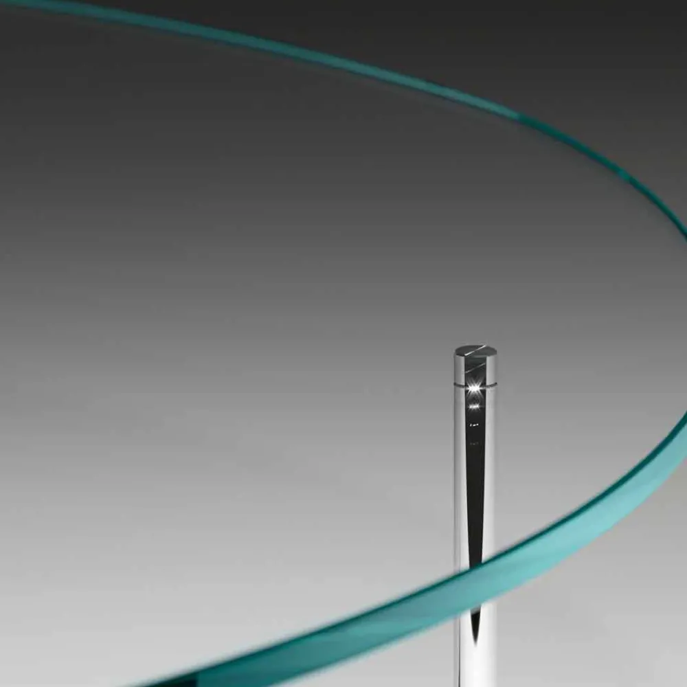 Viadurini Living Moderne Couchtische-Moderner Couchtisch mit Glasplatte Made in Italy - Cinci