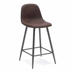 Viadurini Living Barhocker-Moderner Design Hocker aus Kunstleder und Metall - Gino