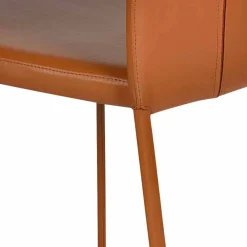 Viadurini Living Moderne Stühle-Moderner Design Living Chair auf Leder / hautbeschichtet, made in Italy Ghada