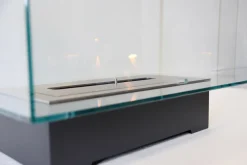 Viadurini Fire Design Bodenkamine Bioethanol-Moderner Designboden Bio-Kamin aus Glas und Stahl oder Corten - Bradley