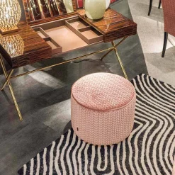 Viadurini Living Sitzsäcke|Sitzsäcke-Moderner Designhocker Belle 1, mit Stoffbezug