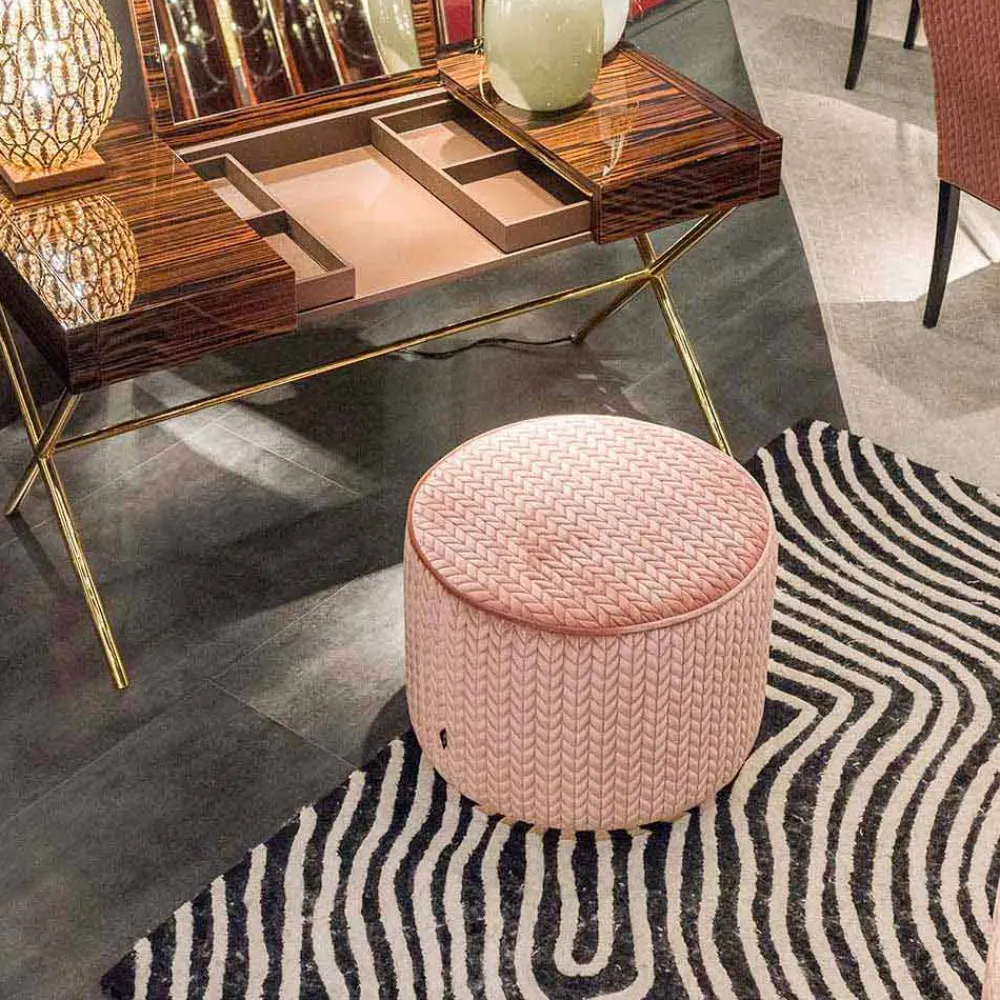 Viadurini Living Sitzsäcke|Sitzsäcke-Moderner Designhocker Belle 1, mit Stoffbezug