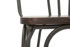 Viadurini Living Küchenhocker-Moderner Designhocker im Industriestil aus Eisen und Holz, 2 Stück - Erika