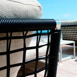 Viadurini in the Garden Metallsessel-Moderner Design-Sessel aus Stahl und schwarzem oder weißem PVC für den Außenbereich - Ontario2